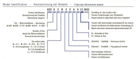 Воздушный конденсатор вертикального типа KCE73B2-DV ECO