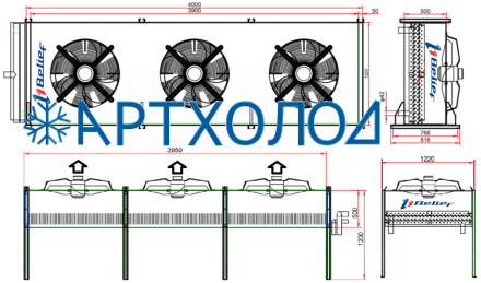 Воздушный конденсатор BS-ACV/H-X3-380-A175 NG Belief Воздушный конденсатор BS-ACV/H-X3-380-A175 NG Belief